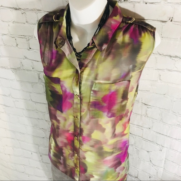 JENNIFER LOPEZ SLEEVELESS BLOUSE petite L - Picture 4 of 8